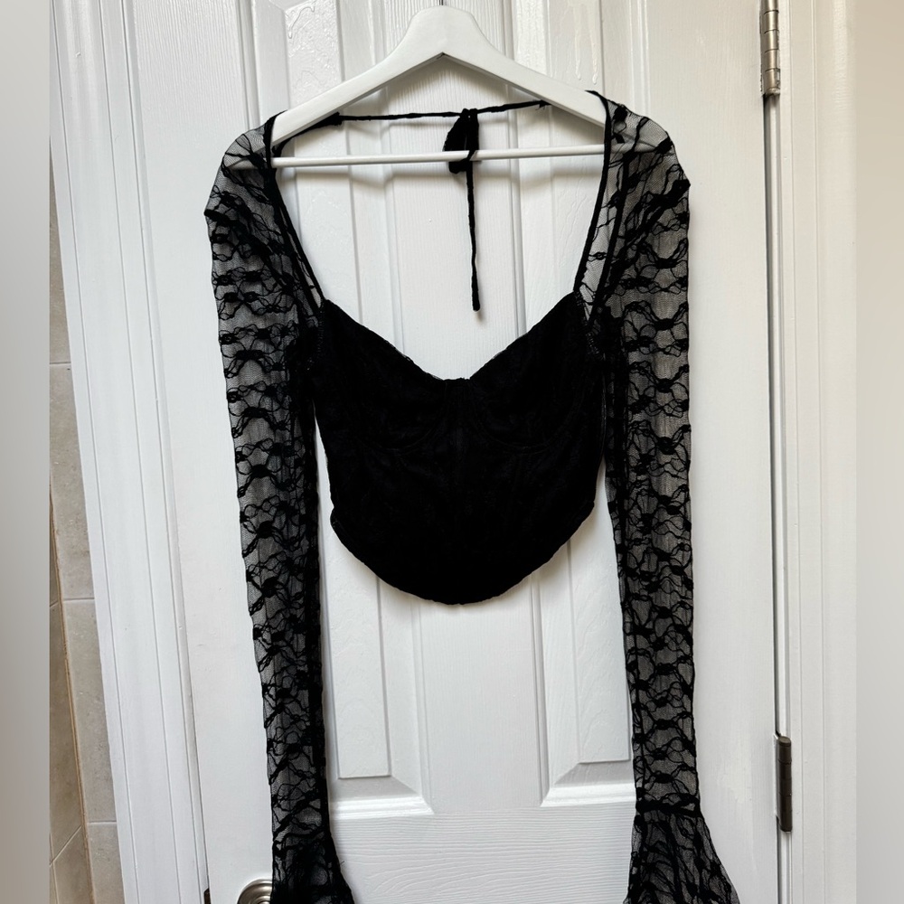 Windsor Black Lace Top